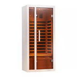 1-Person Extendable Indoor FAR Infrared Sauna Bluetooth Compatible with 6 Carbon Heaters