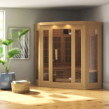 Maxxus Bluetooth Compatible FAR Infrared Sauna in Hemlock