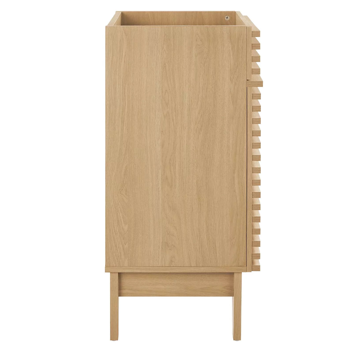 Render 18" Bathroom Vanity Cabinet (Sink Basin Not Included) in Oak