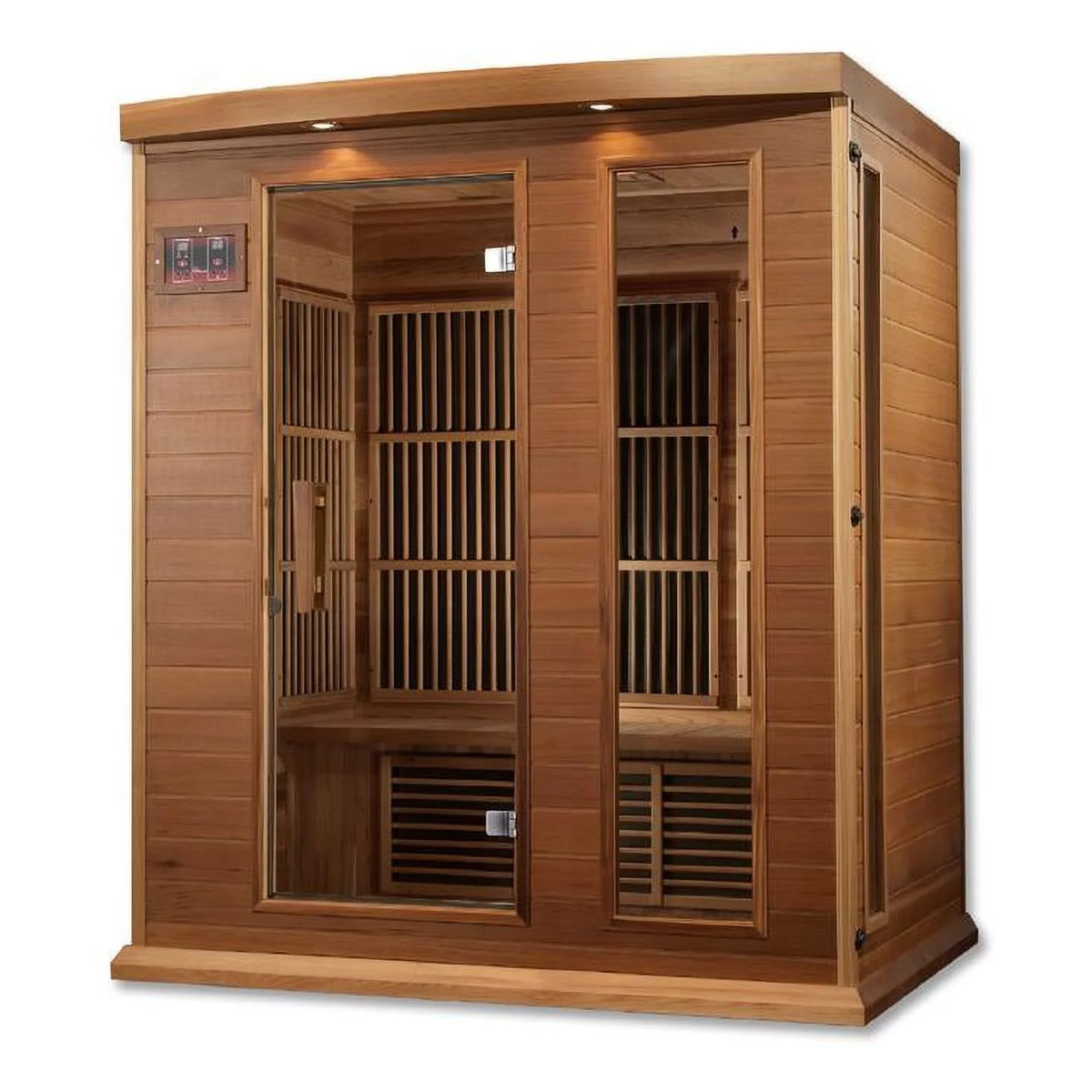 3-Person near Zero EMF (Under 2MG) FAR Infrared Sauna (Canadian Red Cedar)