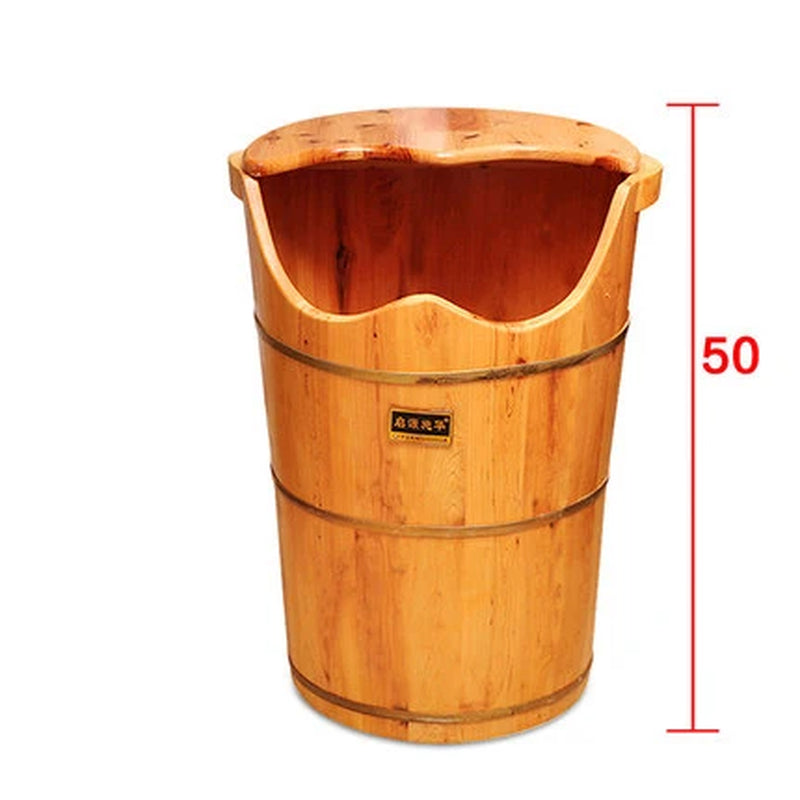 High Steam Machine Bath Barrel Fumigation Thickened Heated Tub Solid Wood Footbath Foot Pedicure Massage Bathtub Adult