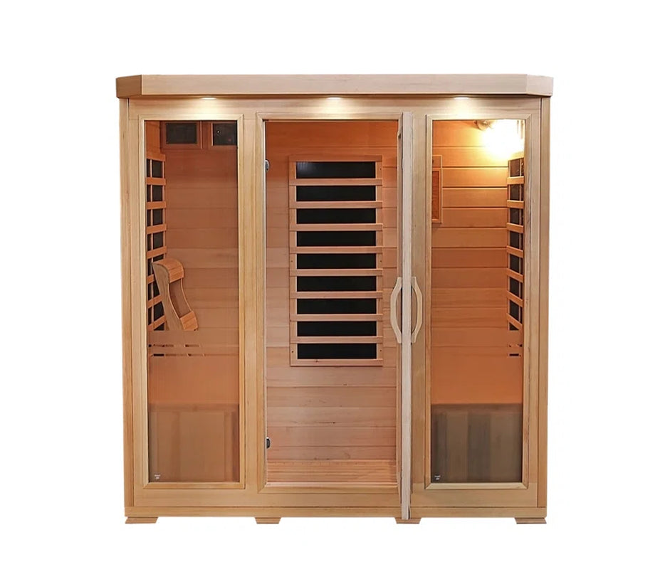 Sonoma 4-Person Hemlock Infrared Sauna with 9 Carbon Heaters