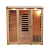 Sonoma 4-Person Hemlock Infrared Sauna with 9 Carbon Heaters