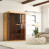 Infrared Sauna, 1-2 Person Home Sauna with 10 Minutes Warm-Up Heater Tube& Carbon Panels