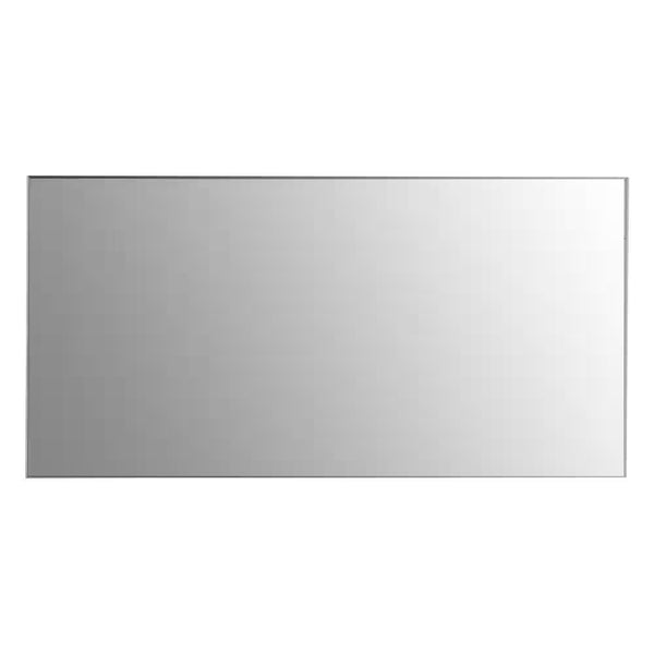 Sax 60 In. W X 30 In. H Framed Rectangular Bathroom Vanity Mirror in Brushed Silver