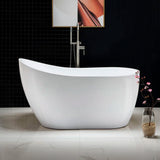 54'' X 28.38'' Freestanding Soaking Acrylic Bathtub