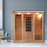 Sonoma 4-Person Hemlock Infrared Sauna with 9 Carbon Heaters