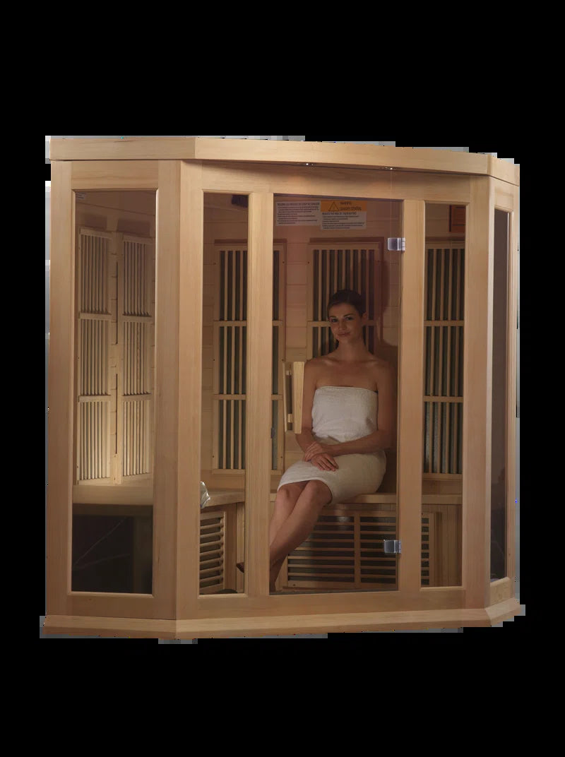 Maxxus Bluetooth Compatible FAR Infrared Sauna in Hemlock