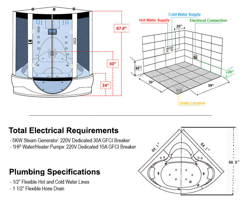 Transform Your Bathroom with the Superior All-in-One Home Spa System