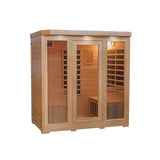 Sonoma 4-Person Hemlock Infrared Sauna with 9 Carbon Heaters