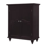 Wooden Bathroom Floor Cabinet Espresso Versailles ELG-571