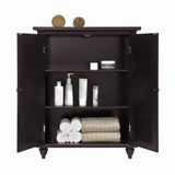 Wooden Bathroom Floor Cabinet Espresso Versailles ELG-571