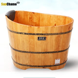 High Quality Bathtub Cask Adult Solid Wood Small Bathroom Tub Wooden Bath Household Hot Tub