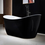 59'' X 28.75'' Freestanding Soaking Acrylic Bathtub