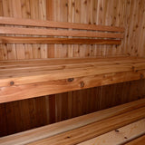 Grayson 4-Person Indoor Sauna in Rustic Cedar