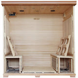 6-Person Cedar Infrared Sauna with 10 Carbon Heaters